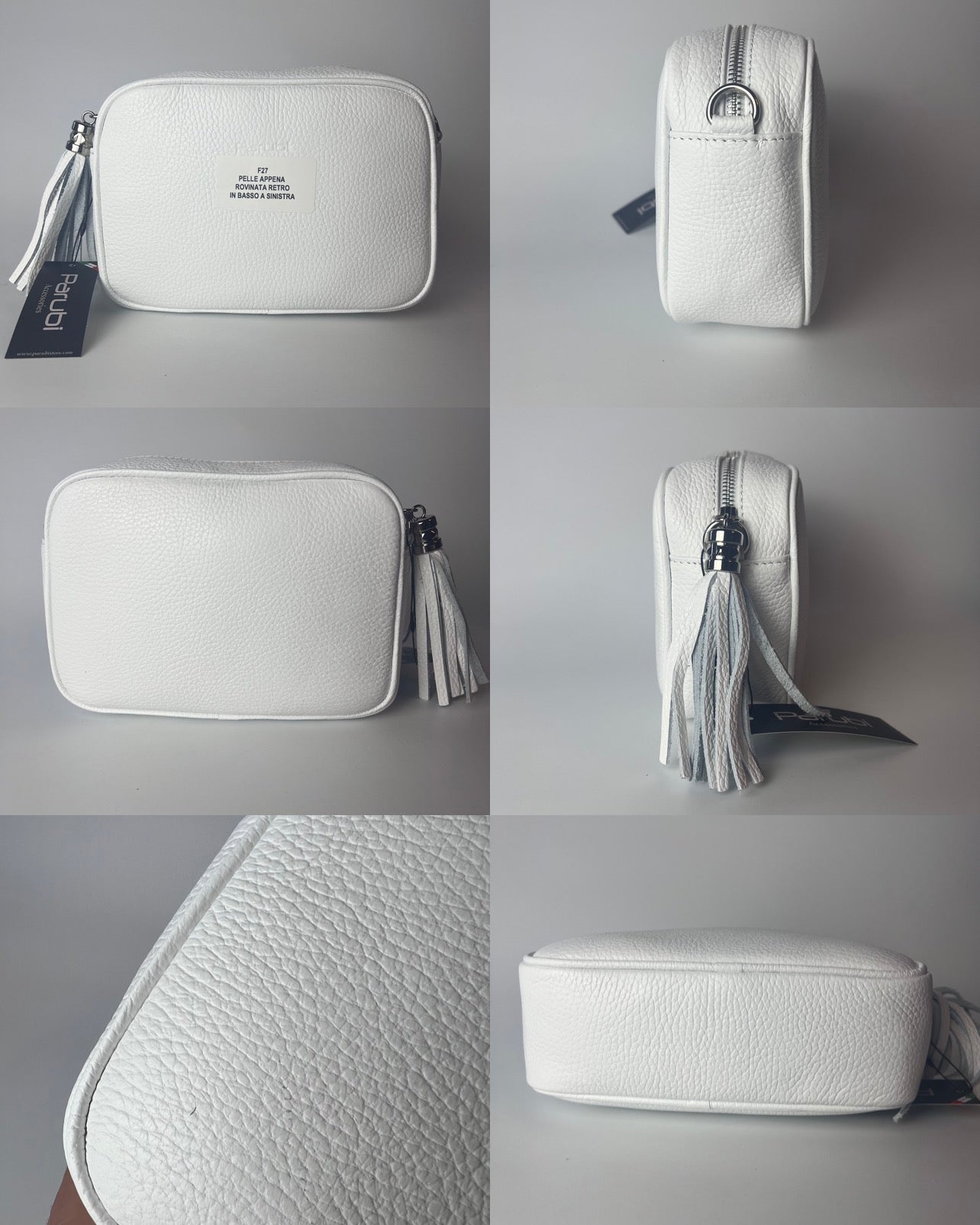 Borsa a Tracolla Donna - Outlet con Piccoli Difetti - Modello Anastasia Parubi Borse Bianco - vista 32